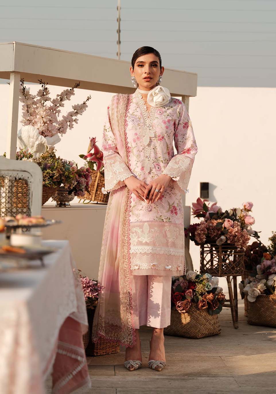 Zarqash | Luxe Lawn 24 | ZQ 12 by Zarqash - Designer Dress - Type: Ladies Clothes - Available at Libayah - 100% Original
