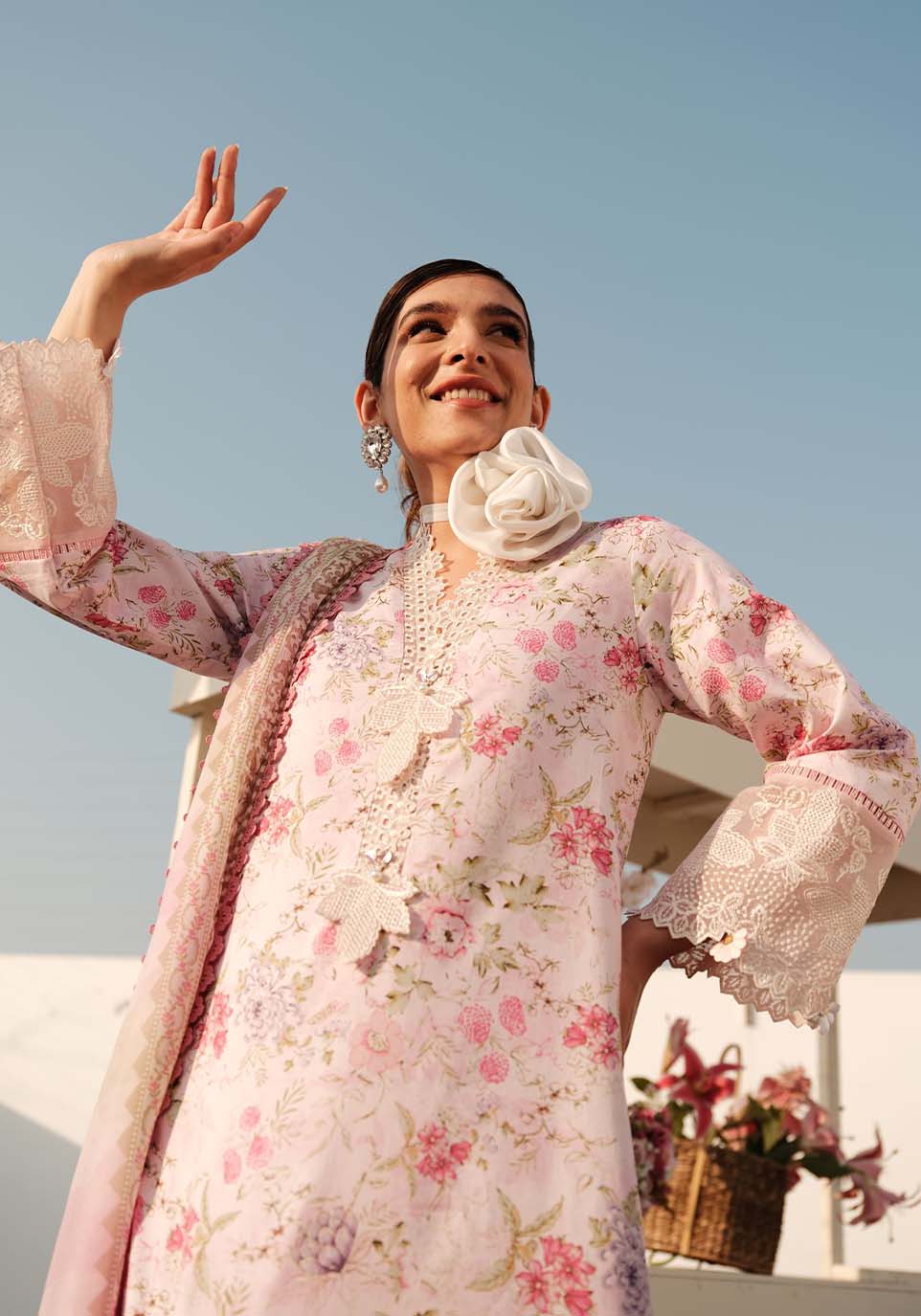 Zarqash | Luxe Lawn 24 | ZQ 12 by Zarqash - Designer Dress - Type: Ladies Clothes - Available at Libayah - 100% Original