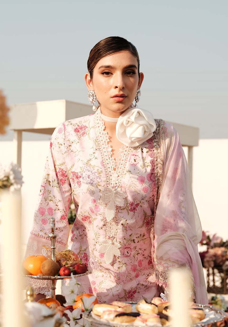 Zarqash | Luxe Lawn 24 | ZQ 12 by Zarqash - Designer Dress - Type: Ladies Clothes - Available at Libayah - 100% Original