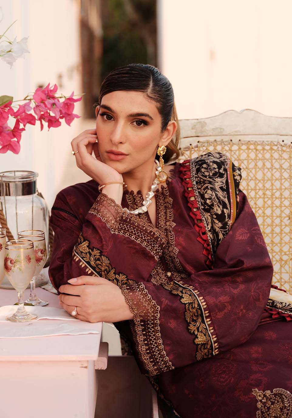 Zarqash | Luxe Lawn 24 | ZQ 6 by Zarqash - Designer Dress - Type: Ladies Clothes - Available at Libayah - 100% Original