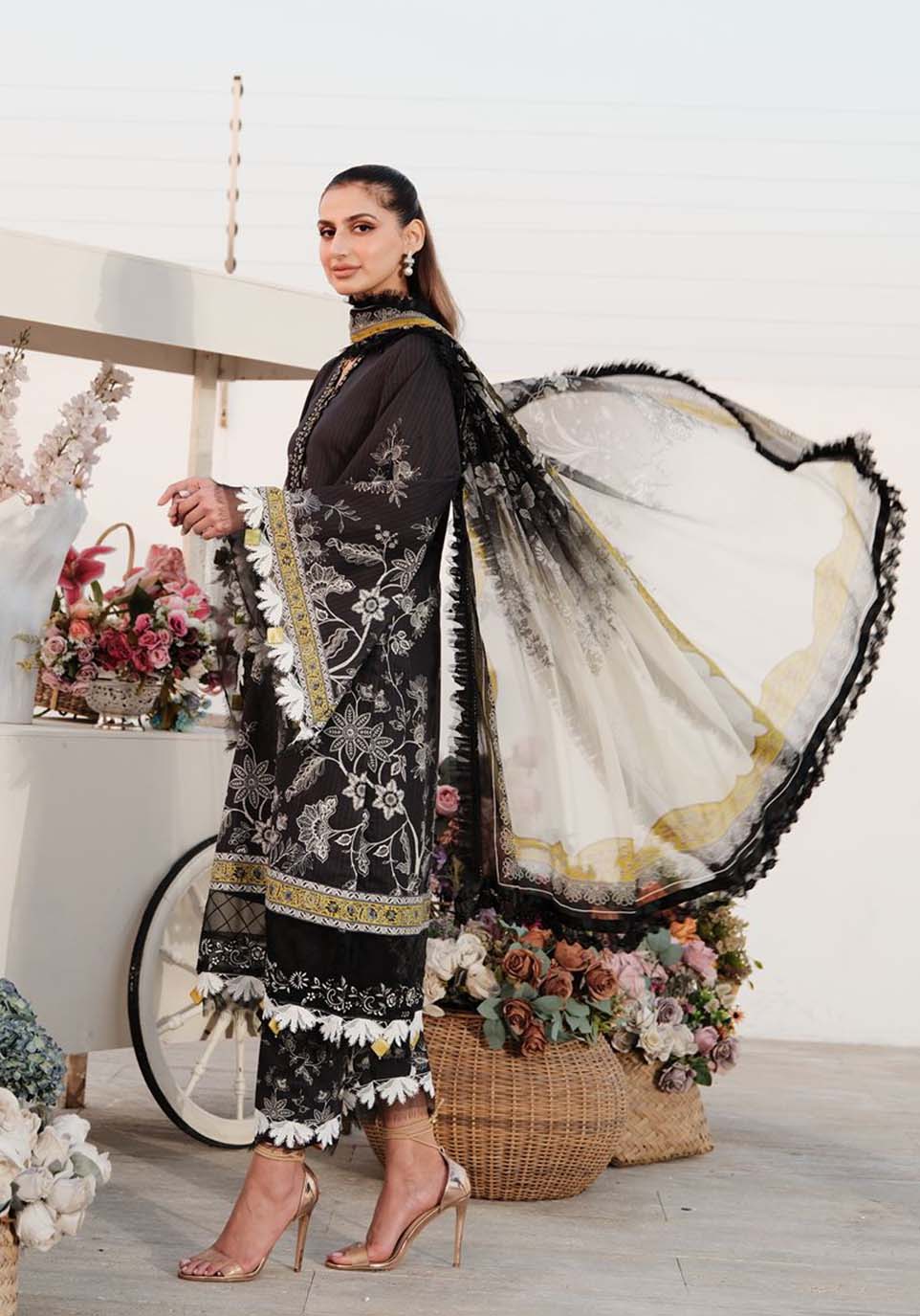 Zarqash | Luxe Lawn 24 | ZQ 14 by Zarqash - Designer Dress - Type: Ladies Clothes - Available at Libayah - 100% Original