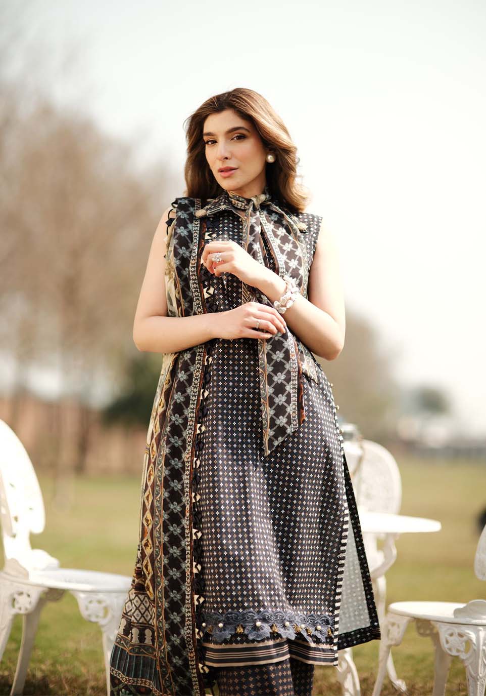 Zarqash | Luxe Lawn 24 | ZQ 2 by Zarqash - Designer Dress - Type: Ladies Clothes - Available at Libayah - 100% Original