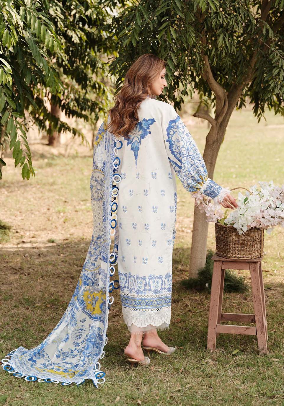 Zarqash | Luxe Lawn 24 | ZQ 7 by Zarqash - Designer Dress - Type: Ladies Clothes - Available at Libayah - 100% Original