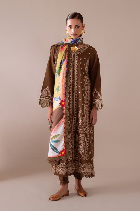 ZARRAH – authentic Pakistani dress from the Aabyaan Miraal Signature Embroidered Viscose 25 collection for women in the UK