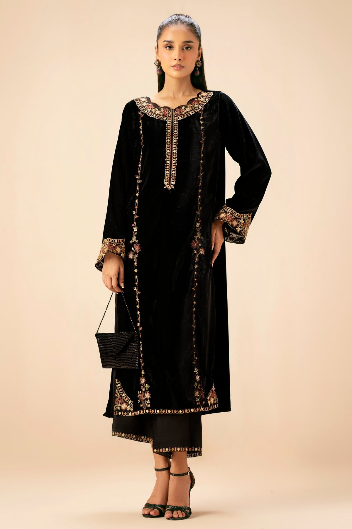 Zeen | Winter Collection | Velvet 08 by Zeen - Designer Dress - Type: Ladies Clothes - Available at Libayah - 100% Original