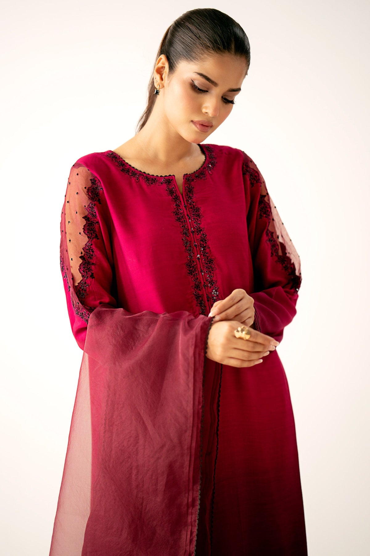 Zeen | Winter Collection | Raw Silk 15 by Zeen - Designer Dress - Type: Ladies Clothes - Available at Libayah - 100% Original