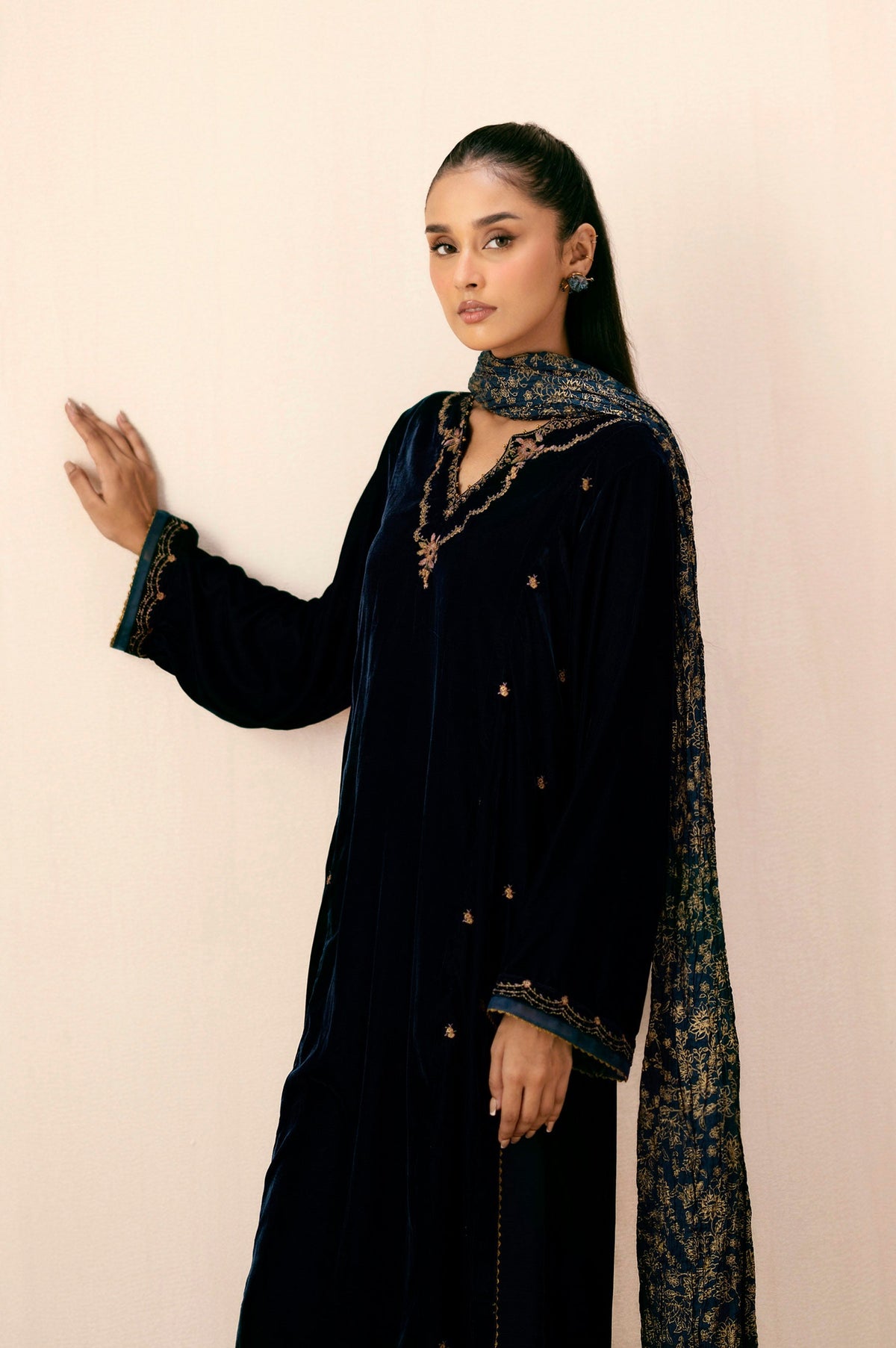 Zeen | Winter Collection | Velvet 11 by Zeen - Designer Dress - Type: Ladies Clothes - Available at Libayah - 100% Original