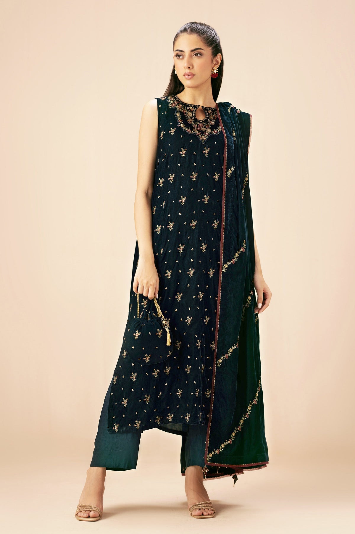 Zeen | Winter Collection | Velvet 24 by Zeen - Designer Dress - Type: Ladies Clothes - Available at Libayah - 100% Original