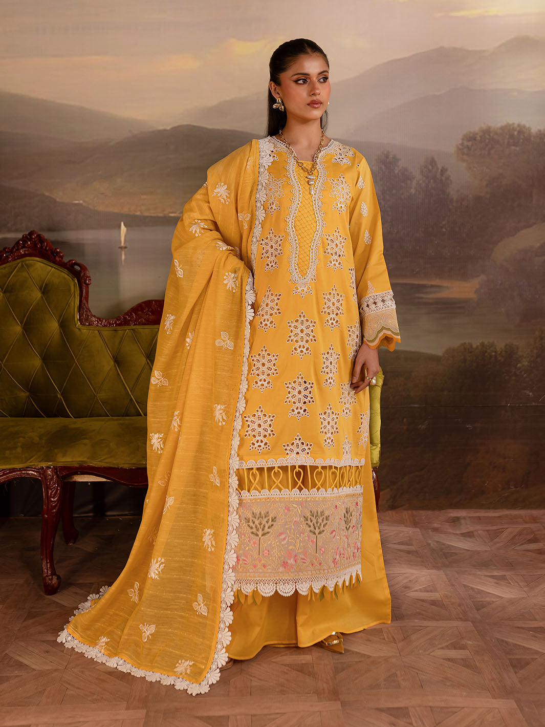 Mahnur | Twilight Luxury Lawn 25 | ZENIA by Mahnur - Designer Dress - Type: Ladies Clothes - Available at Libayah - 100% Original