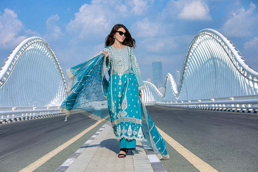 Kara | Kamdani Festive Collection | Zephyr Hues by Kara - Designer Dress - Type: Ladies Clothes - Available at Libayah - 100% Original