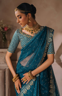 Zevk | Malika Jaan Bridals |  NEELO JAAN by Zevk - Designer Dress - Type: Ladies Clothes - Available at Libayah - 100% Original
