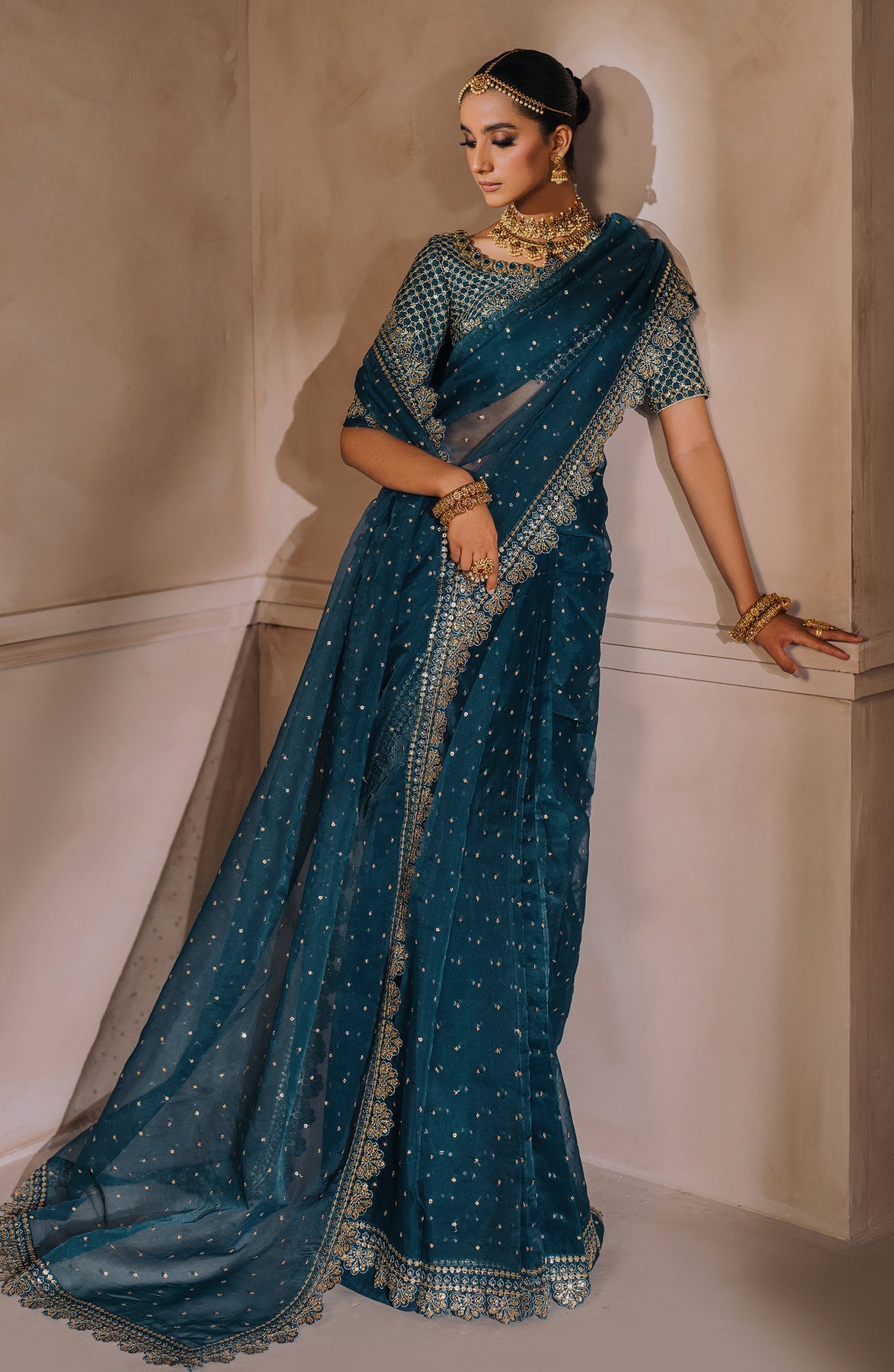 Zevk | Malika Jaan Bridals |  NEELO JAAN by Zevk - Designer Dress - Type: Ladies Clothes - Available at Libayah - 100% Original