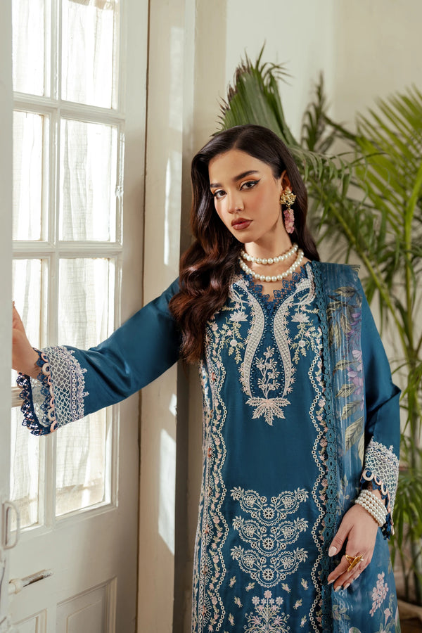 Aabyaan | Miraal Signature Embroidered Viscose | RUYA (AV-06) by Aabyaan - Designer Dress - Type: Luxury - Available at Libayah - 100% Original