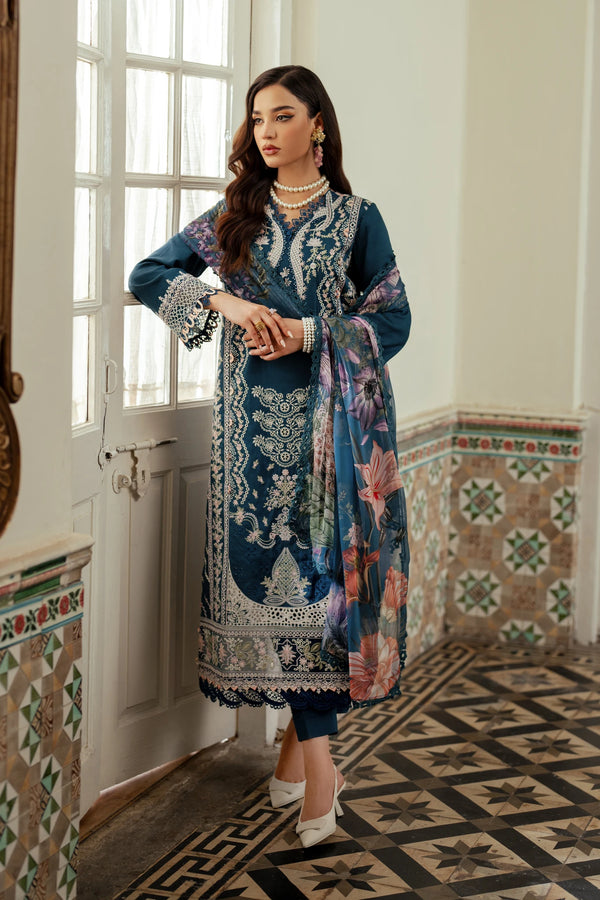 Aabyaan | Miraal Signature Embroidered Viscose | RUYA (AV-06) by Aabyaan - Designer Dress - Type: Luxury - Available at Libayah - 100% Original