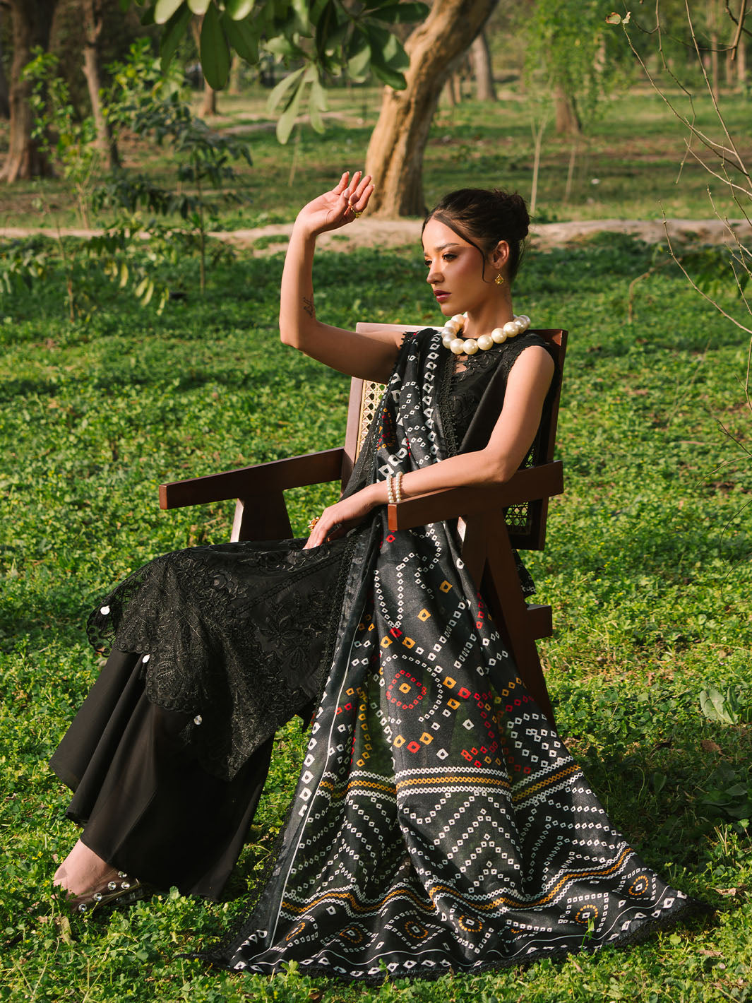 Mahnur | Dahlia Luxury Lawn 25 | Zoe by Mahnur - Designer Dress - Type: Ladies Clothes - Available at Libayah - 100% Original
