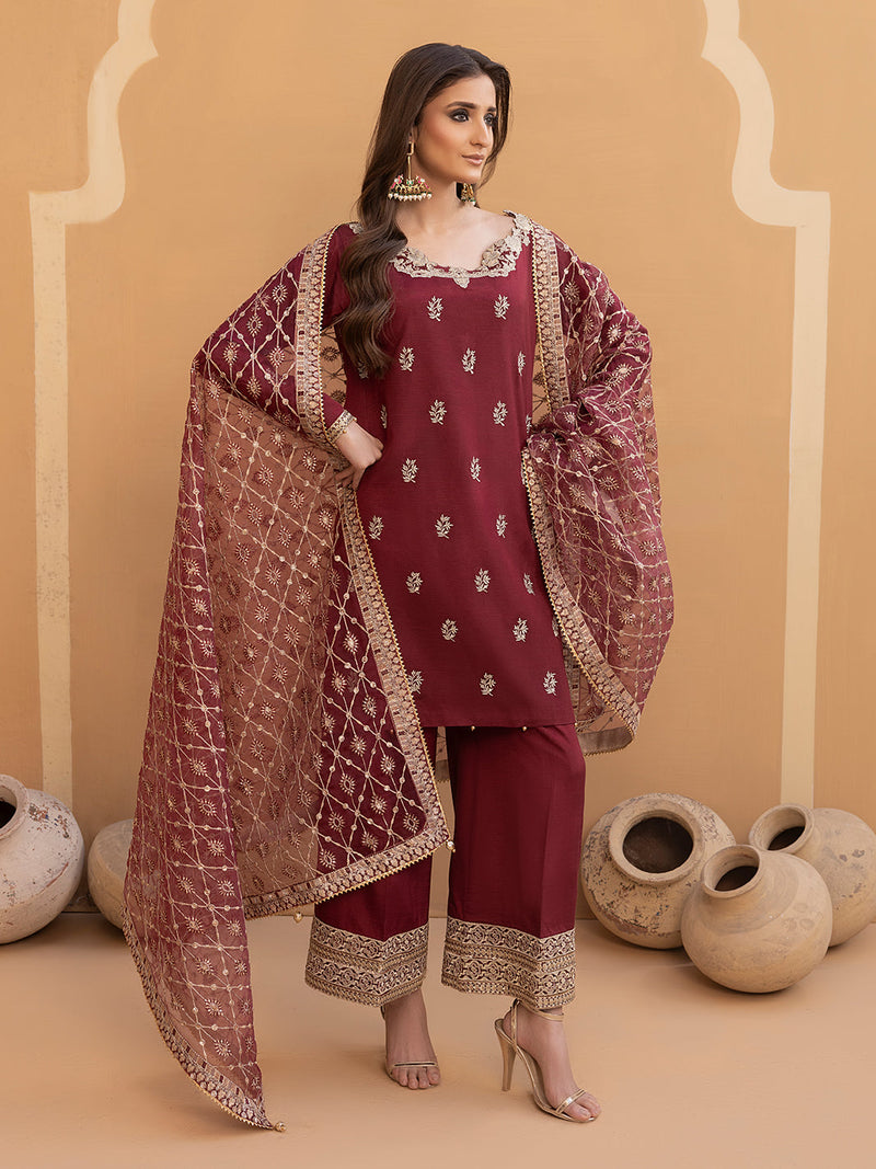 Hem Stitch | Raw Silk Edit 25 | Zurina by Hemstitch - Designer Dress - Type: Ladies Clothes - Available at Libayah - 100% Original