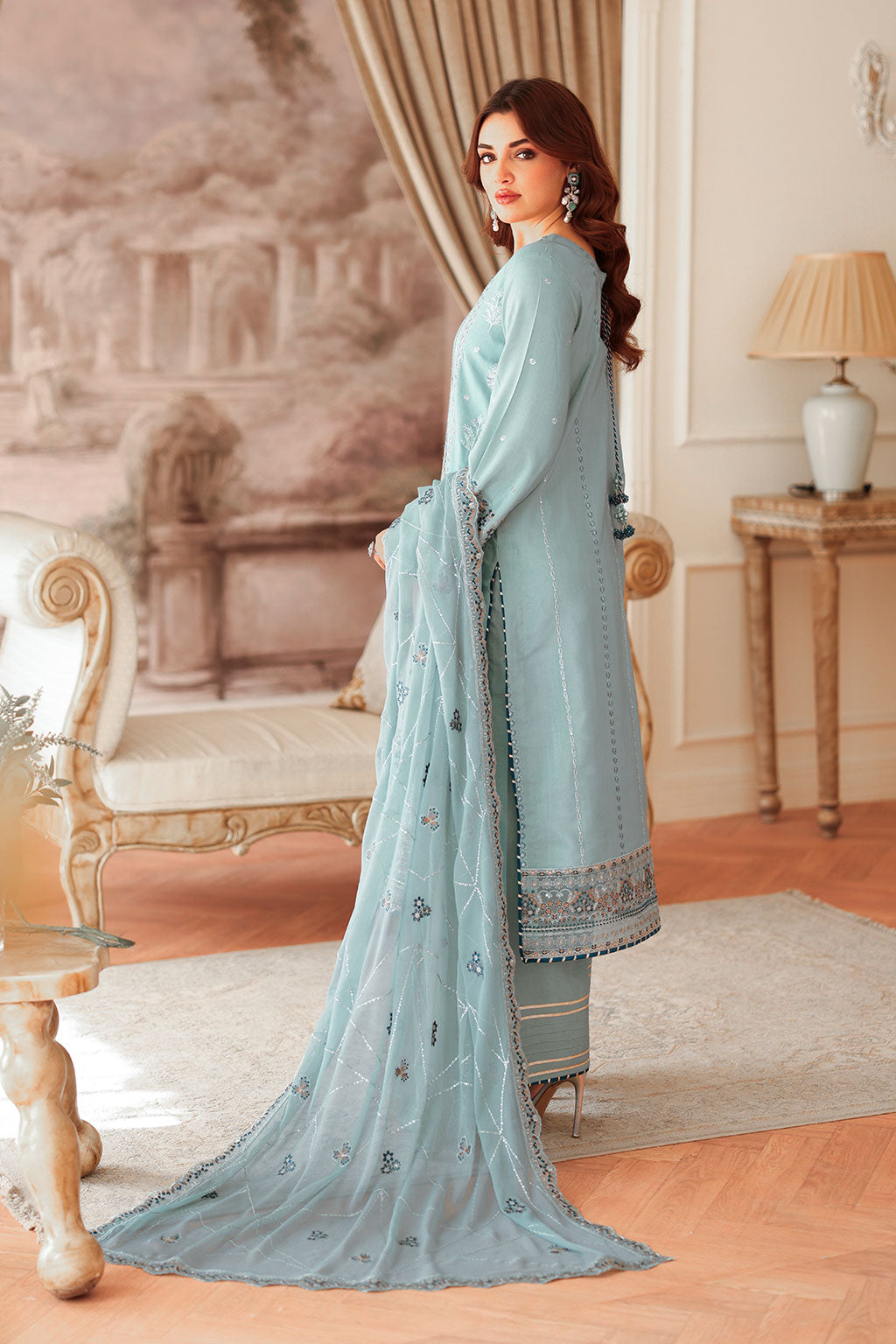 Ramsha | Aangan Luxury Raw silk | AA-204 by Ramsha - Designer Dress  - Type : Ladies Clothes - Available at Libayah - 100% Original 