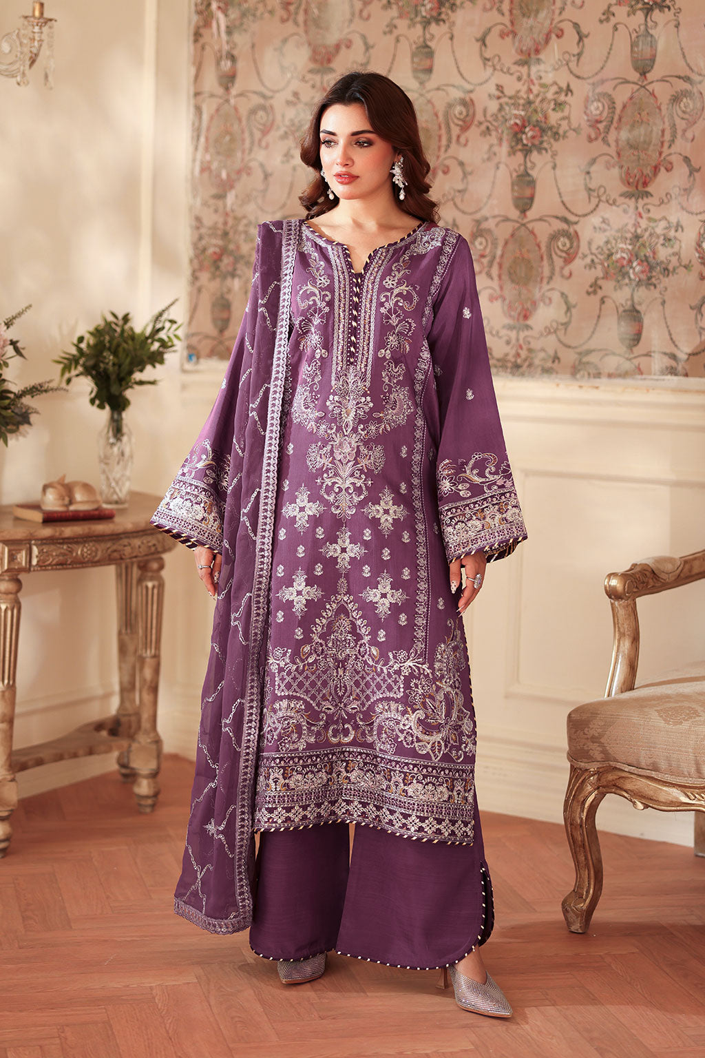 Ramsha | Aangan Luxury Raw silk | AA-208 by Ramsha - Designer Dress - Type : Ladies Clothes - Available at Libayah - 100% Original 