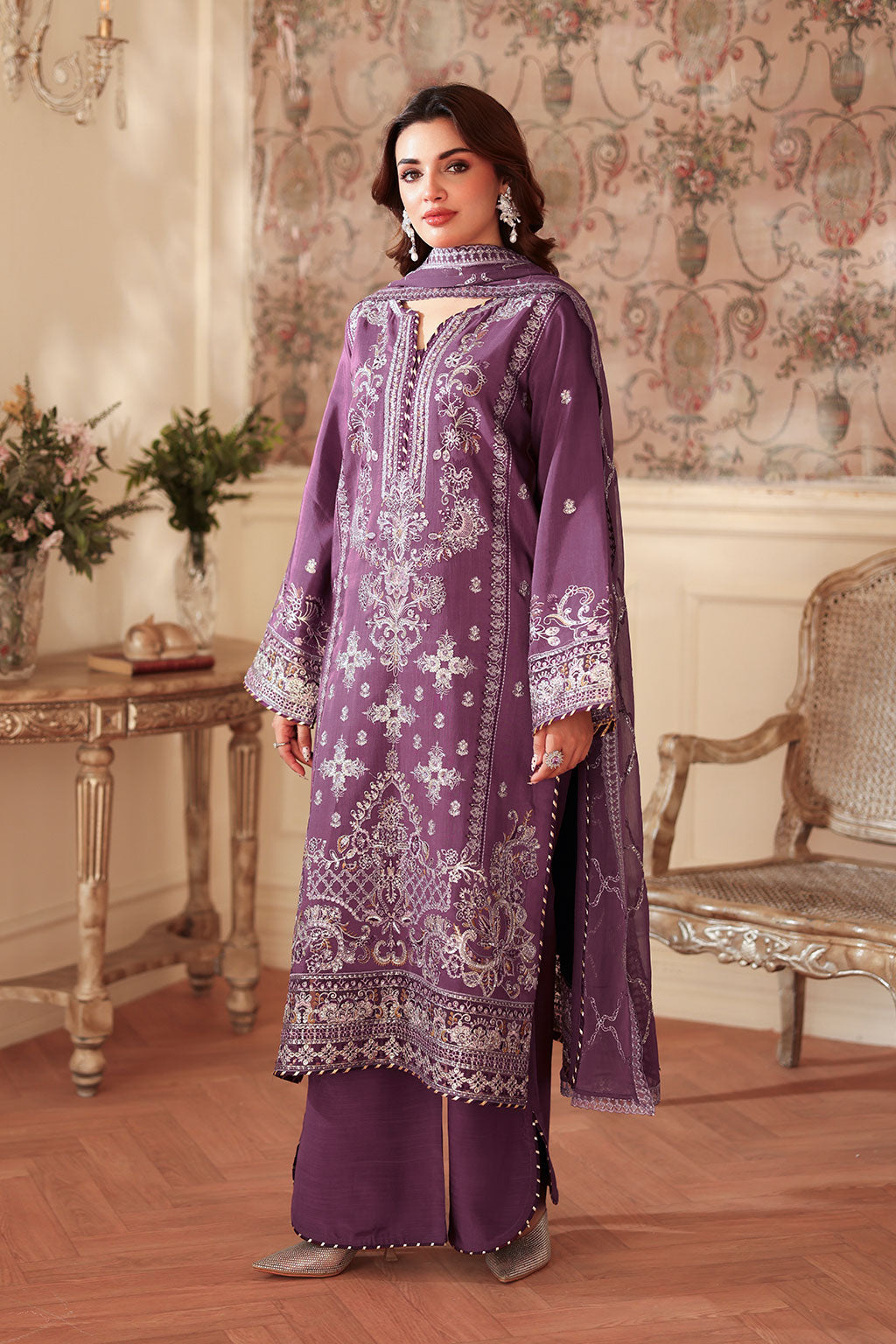 Ramsha | Aangan Luxury Raw silk | AA-208 by Ramsha - Designer Dress - Type : Ladies Clothes - Available at Libayah - 100% Original 