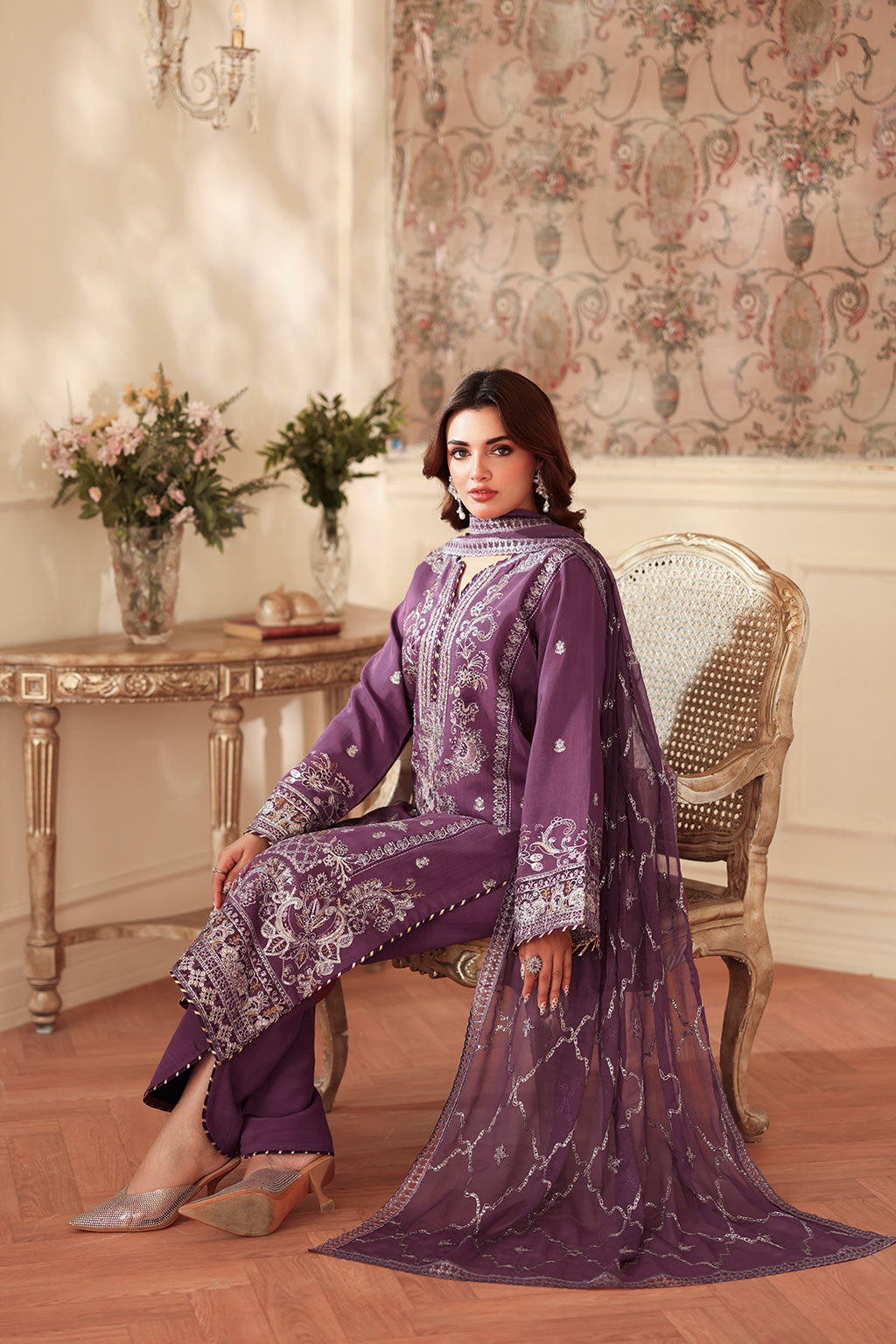 Ramsha | Aangan Luxury Raw silk | AA-208 by Ramsha - Designer Dress - Type : Ladies Clothes - Available at Libayah - 100% Original 