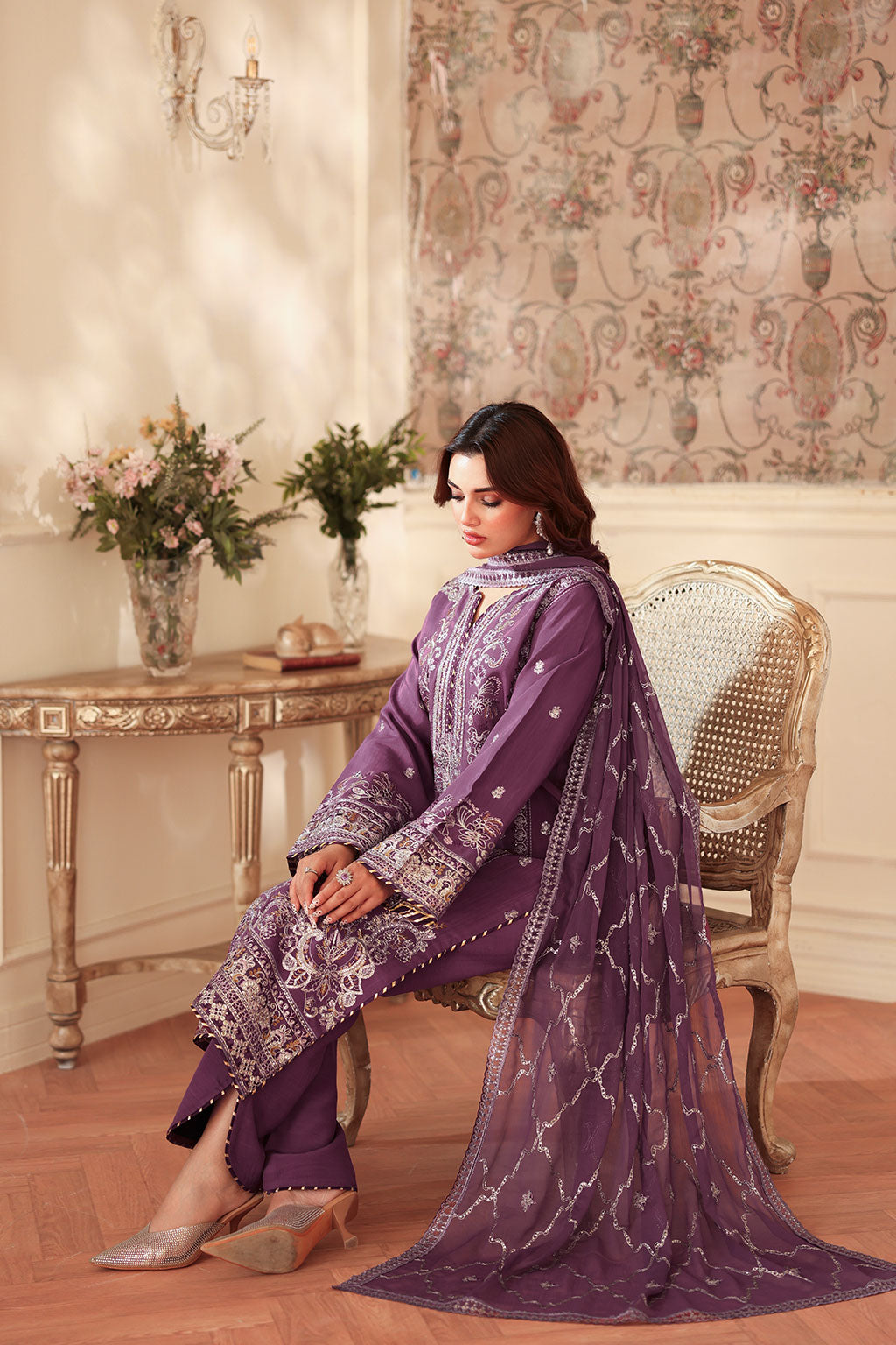 Ramsha | Aangan Luxury Raw silk | AA-208 by Ramsha - Designer Dress - Type : Ladies Clothes - Available at Libayah - 100% Original 
