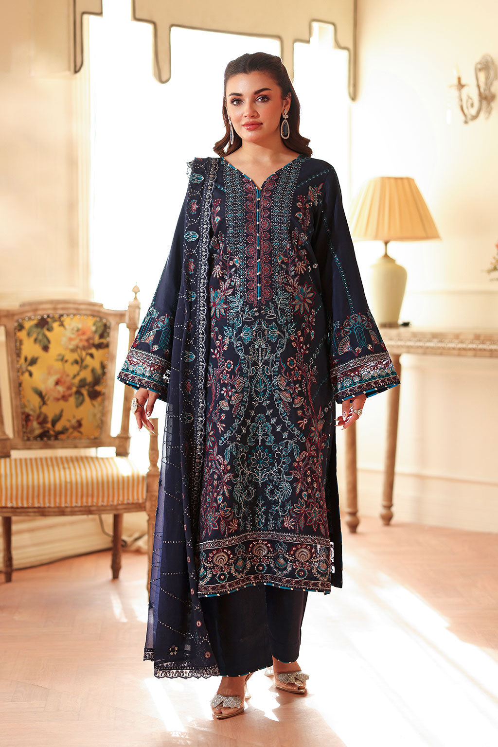 Ramsha | Aangan Luxury Raw silk | AA-201 by Ramsha - Designer Dress  - Type : Ladies Clothes - Available at Libayah - 100% Original 