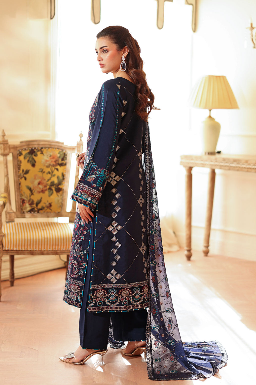 Ramsha | Aangan Luxury Raw silk | AA-201 by Ramsha - Designer Dress  - Type : Ladies Clothes - Available at Libayah - 100% Original 