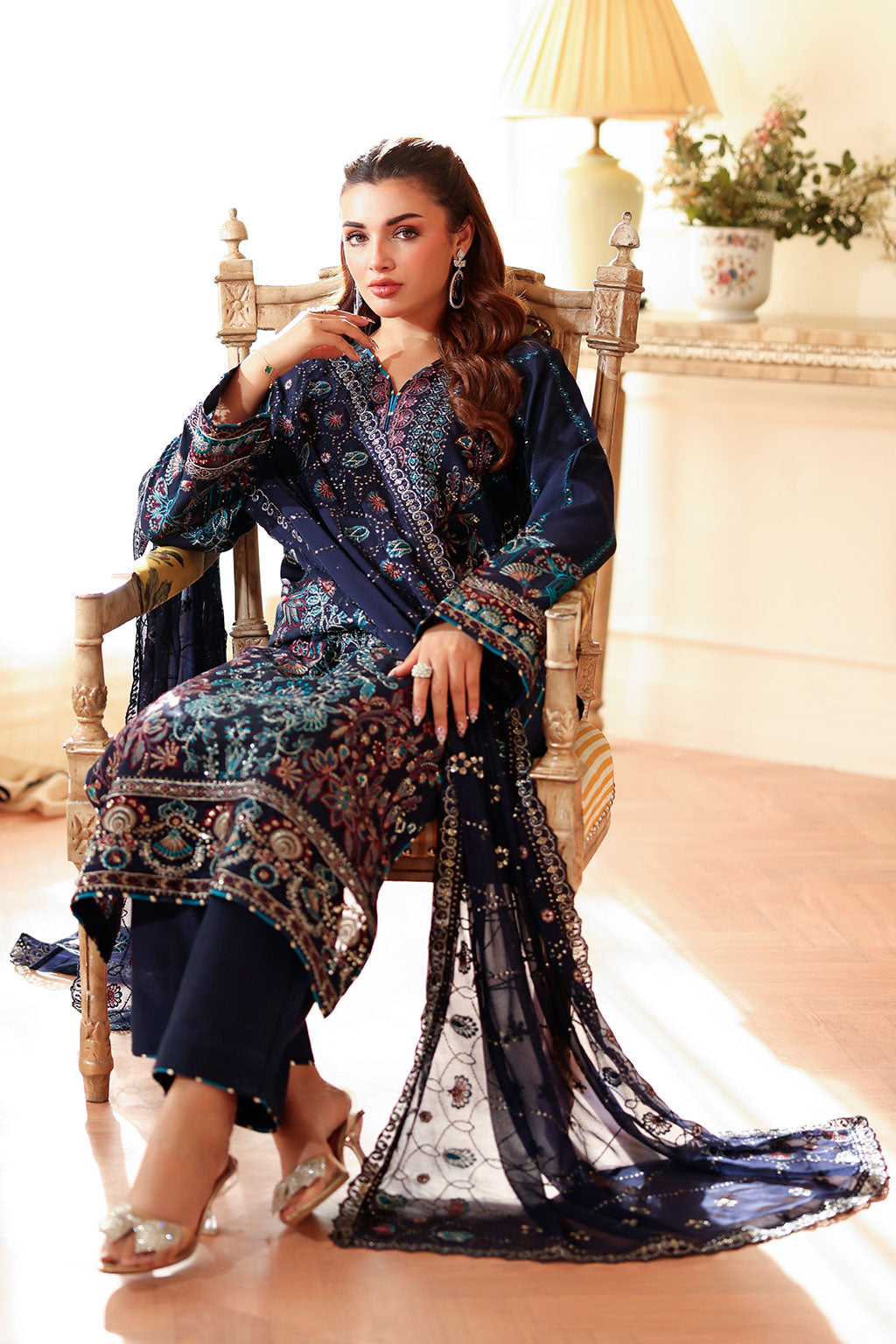 Ramsha | Aangan Luxury Raw silk | AA-201 by Ramsha - Designer Dress  - Type : Ladies Clothes - Available at Libayah - 100% Original 