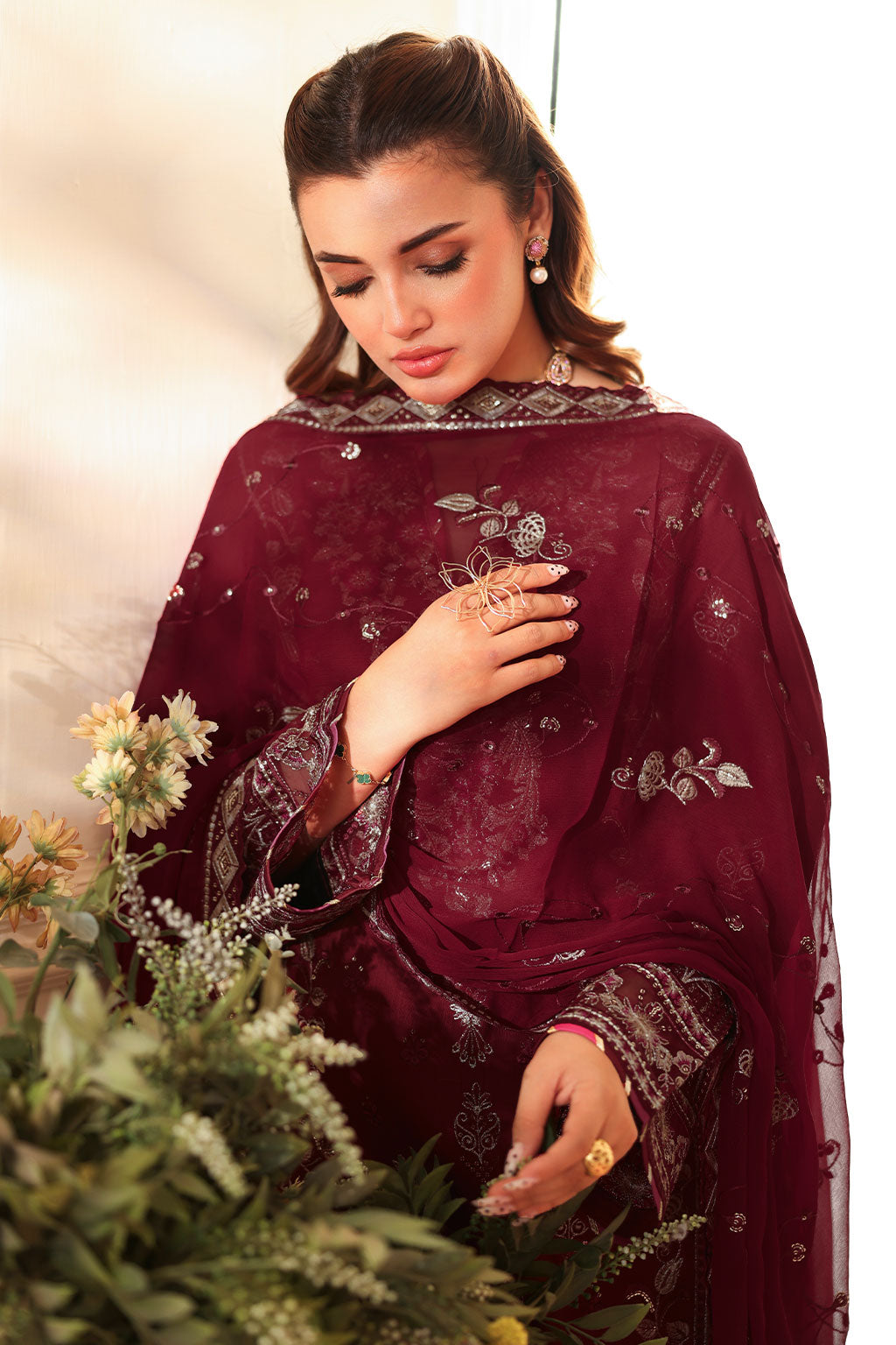 Ramsha | Aangan Luxury Raw silk | AA-203 by Ramsha - Designer Dress  - Type : Ladies Clothes - Available at Libayah - 100% Original 