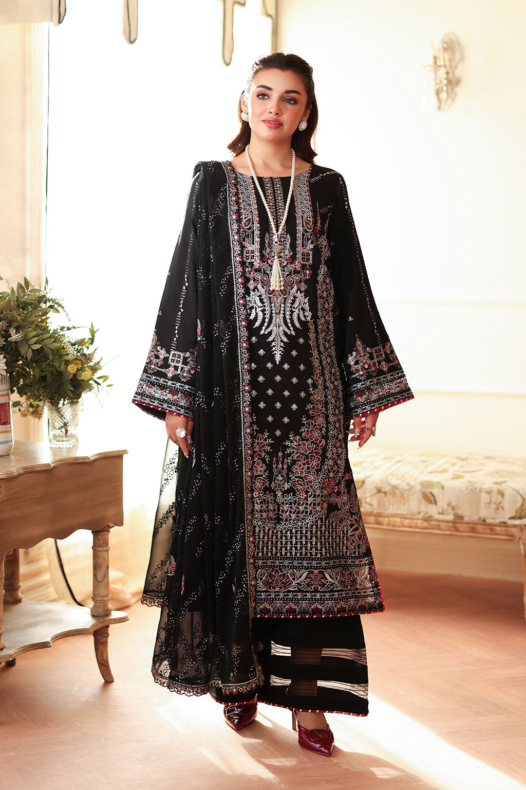 Ramsha | Aangan Luxury Raw silk | AA-206 by Ramsha - Designer Dress - Type : Ladies Clothes - Available at Libayah - 100% Original 