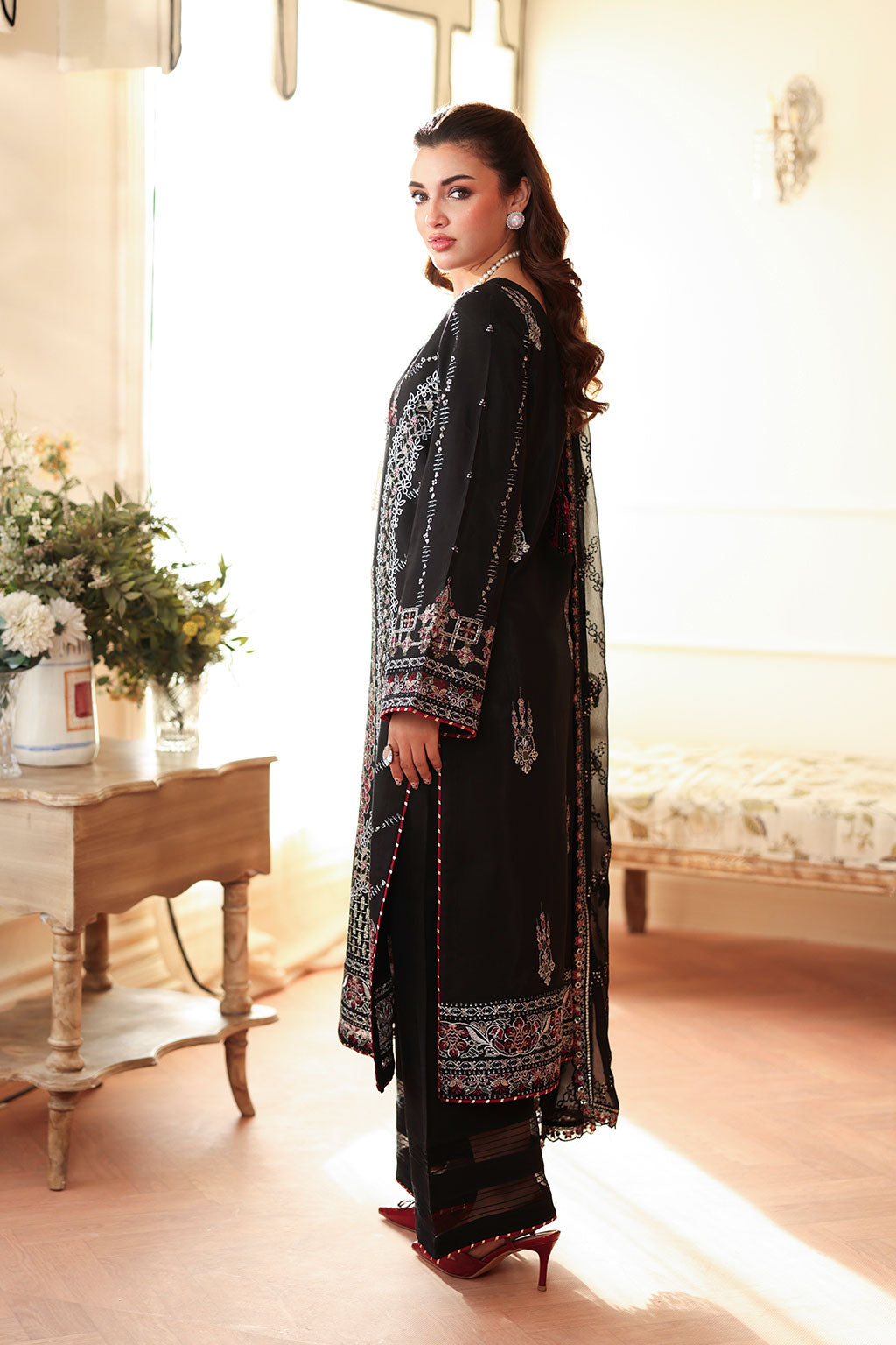 Ramsha | Aangan Luxury Raw silk | AA-206 by Ramsha - Designer Dress - Type : Ladies Clothes - Available at Libayah - 100% Original 