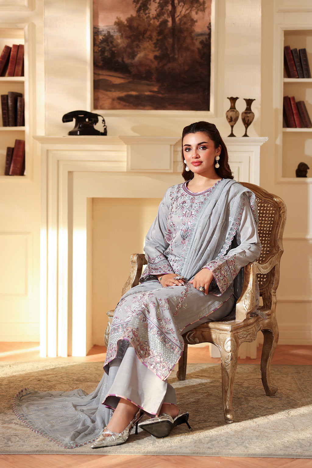 Ramsha | Aangan Luxury Raw silk | AA-209 by Ramsha - Designer Dress - Type : Ladies Clothes - Available at Libayah - 100% Original 