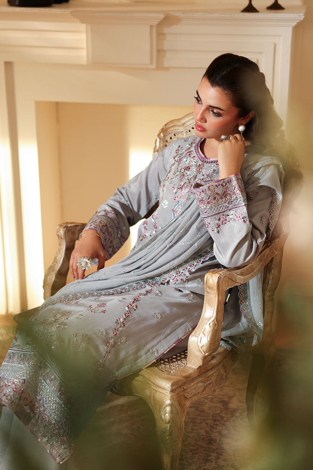Ramsha | Aangan Luxury Raw silk | AA-209 by Ramsha - Designer Dress - Type : Ladies Clothes - Available at Libayah - 100% Original 