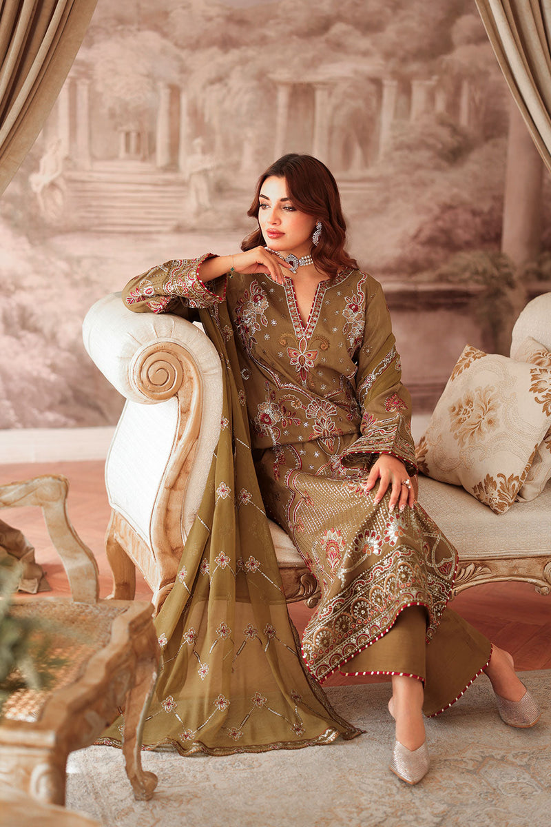 Ramsha | Aangan Luxury Raw silk | AA-210 by Ramsha - Designer Dress - Type : Ladies Clothes - Available at Libayah - 100% Original 