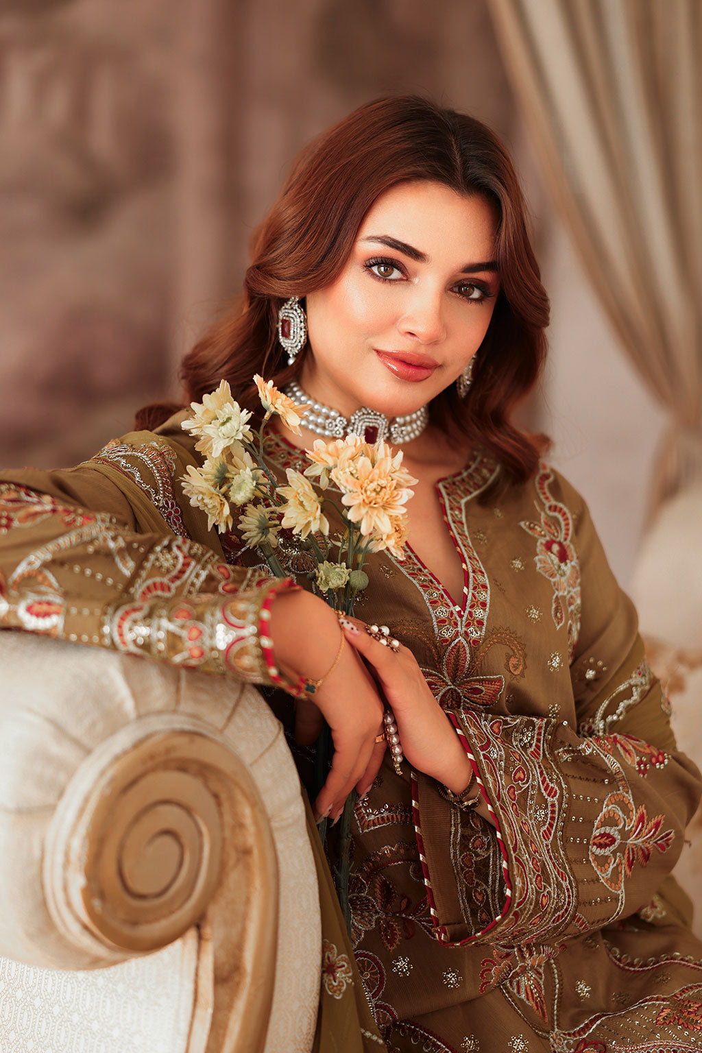 Ramsha | Aangan Luxury Raw silk | AA-210 by Ramsha - Designer Dress - Type : Ladies Clothes - Available at Libayah - 100% Original 