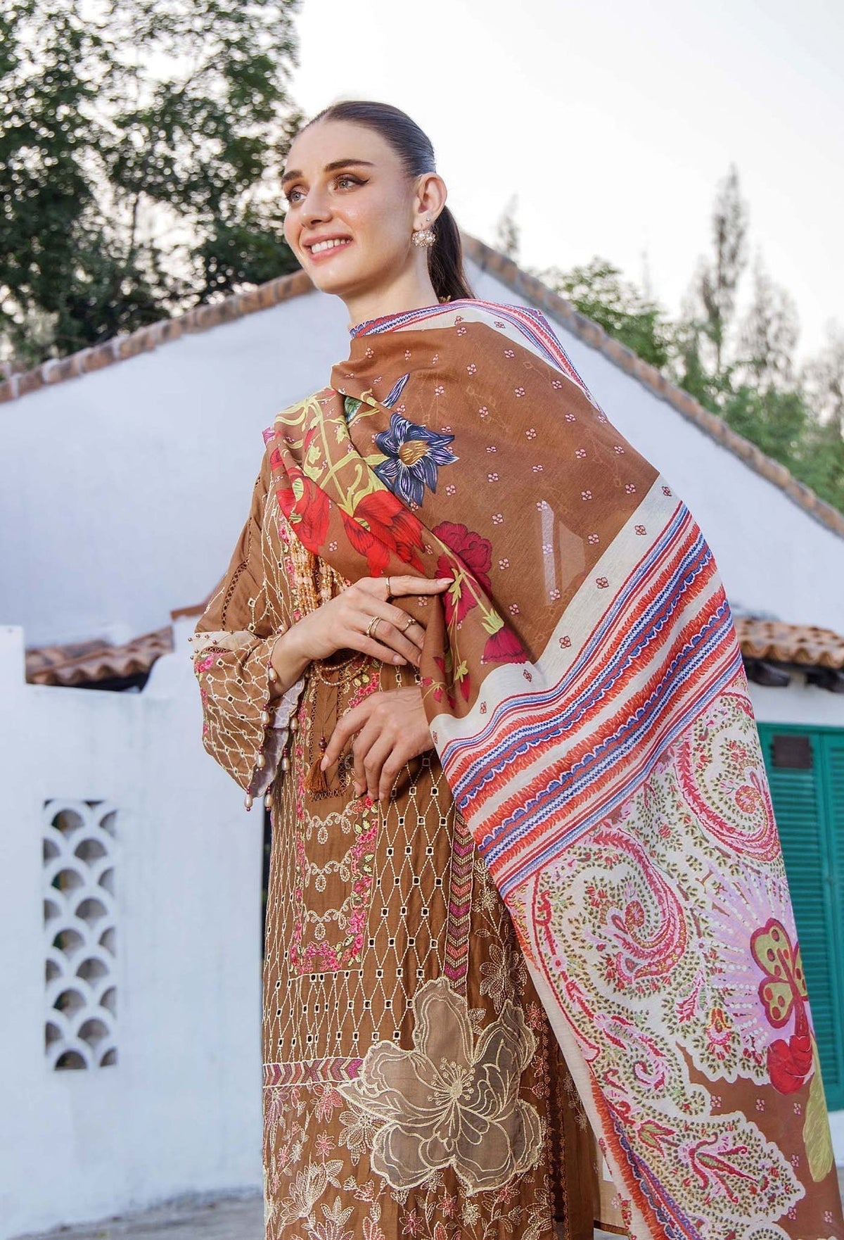 Adans Libas | Lawn Hijab Sheikh 2 | Adan's Lawn 7309 by Adans Libas - Designer Dress - Type: Ladies Clothes - Available at Libayah - 100% Original