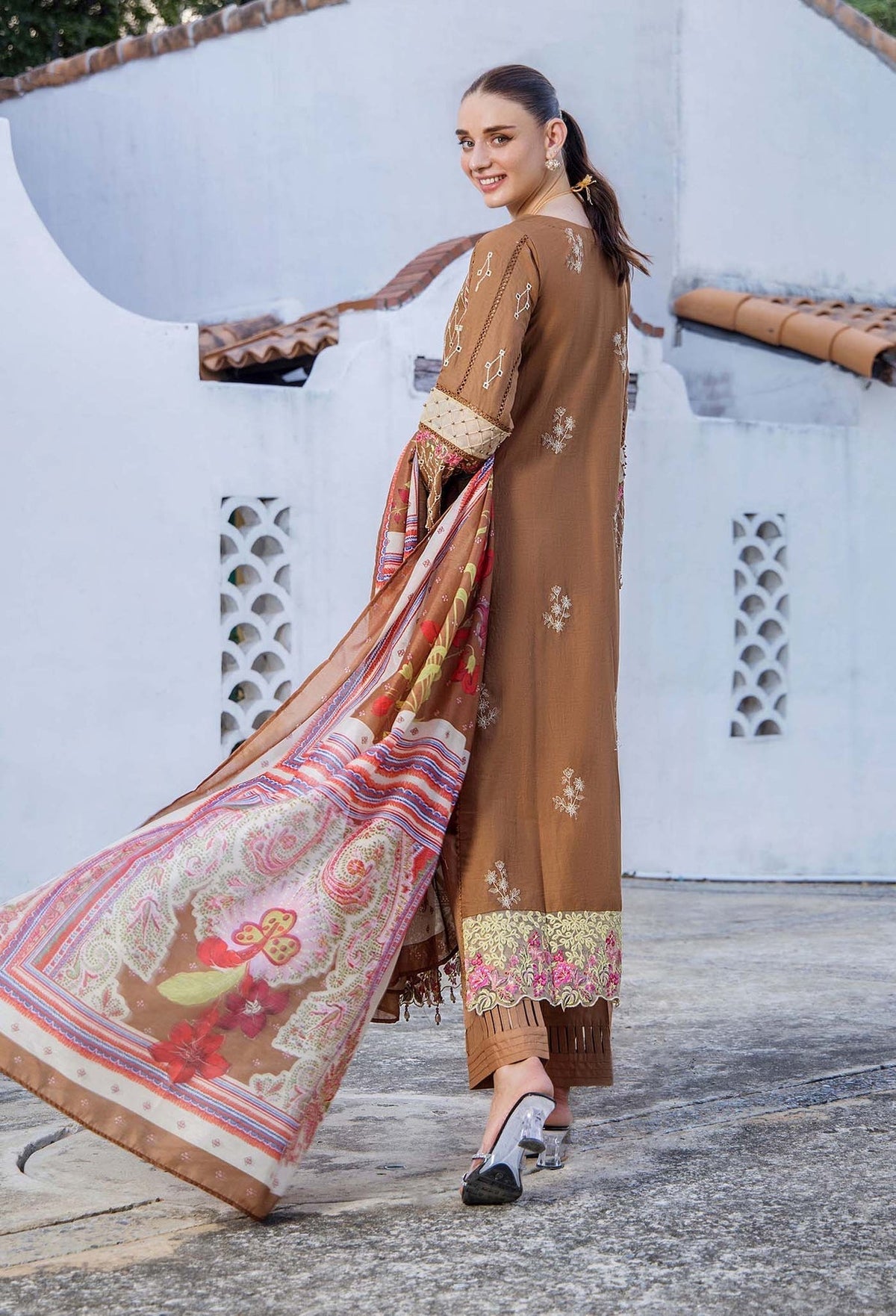 Adans Libas | Lawn Hijab Sheikh 2 | Adan's Lawn 7309 by Adans Libas - Designer Dress - Type: Ladies Clothes - Available at Libayah - 100% Original