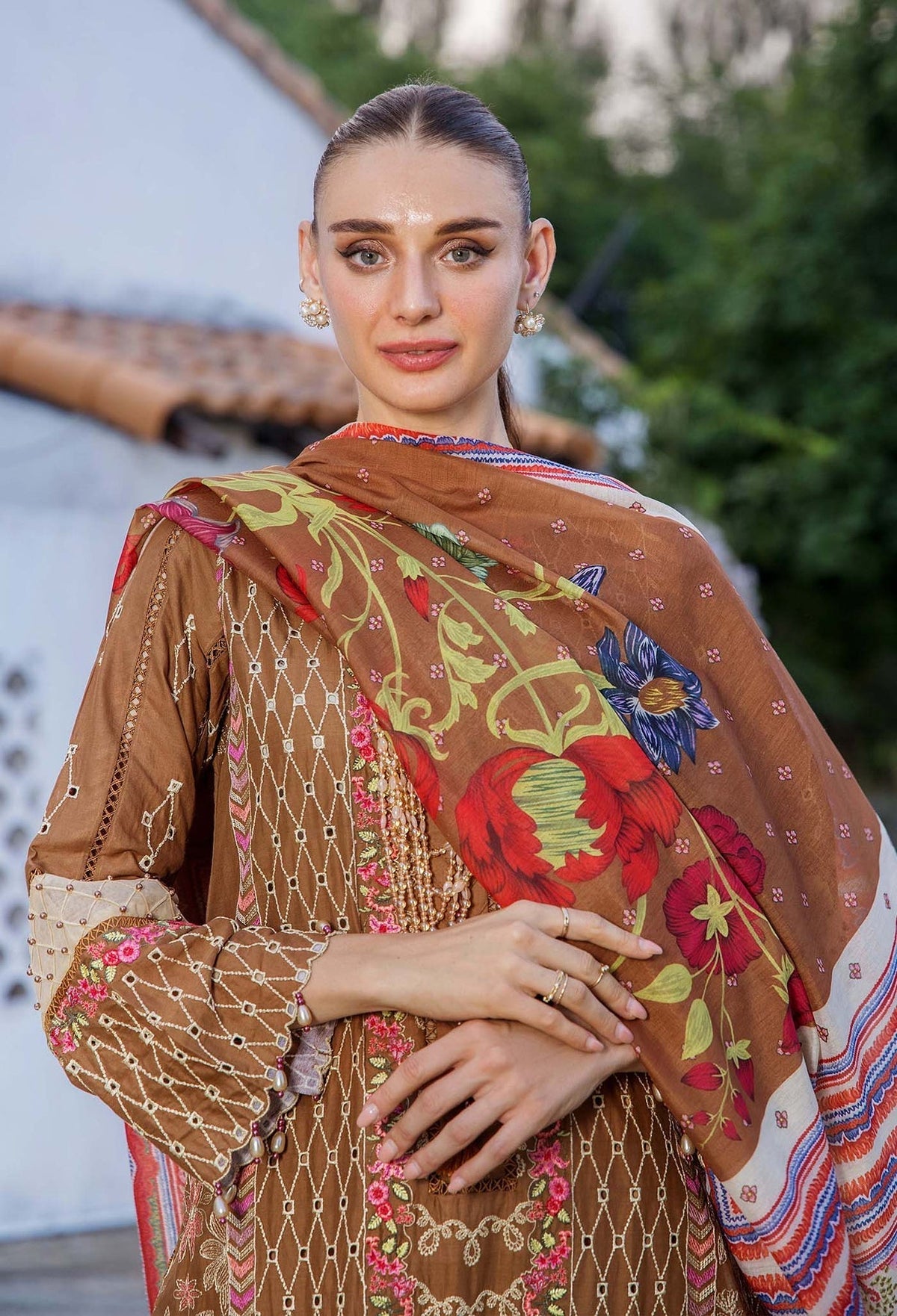 Adans Libas | Lawn Hijab Sheikh 2 | Adan's Lawn 7309 by Adans Libas - Designer Dress - Type: Ladies Clothes - Available at Libayah - 100% Original