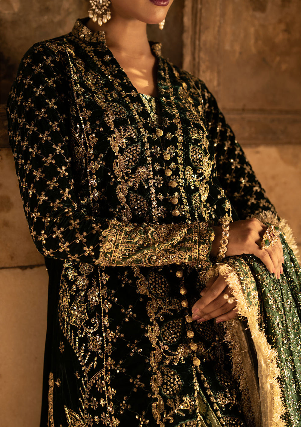 Aik Atelier | Dastoor Velvet 24 | DASTOOR - LOOK 02 by Aik Atelier - Designer Dress - Type: Ladies Clothes - Available at Libayah - 100% Original