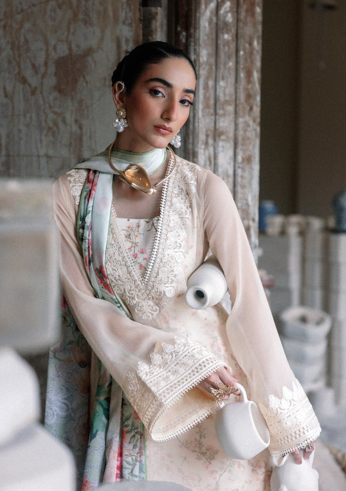 Aik Atelier | lady Aik 26 | Lady Aik - Look B2601 by Aik Atelier - Designer Dress  - Type : Ladies Clothes - Available at Libayah - 100% Original 