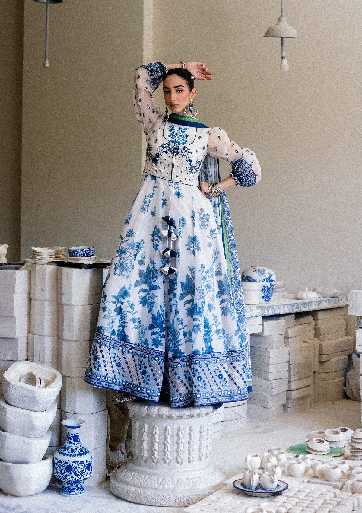 Aik Atelier | lady Aik 26 | Lady Aik - Look B2605 by Aik Atelier - Designer Dress  - Type : Ladies Clothes - Available at Libayah - 100% Original 