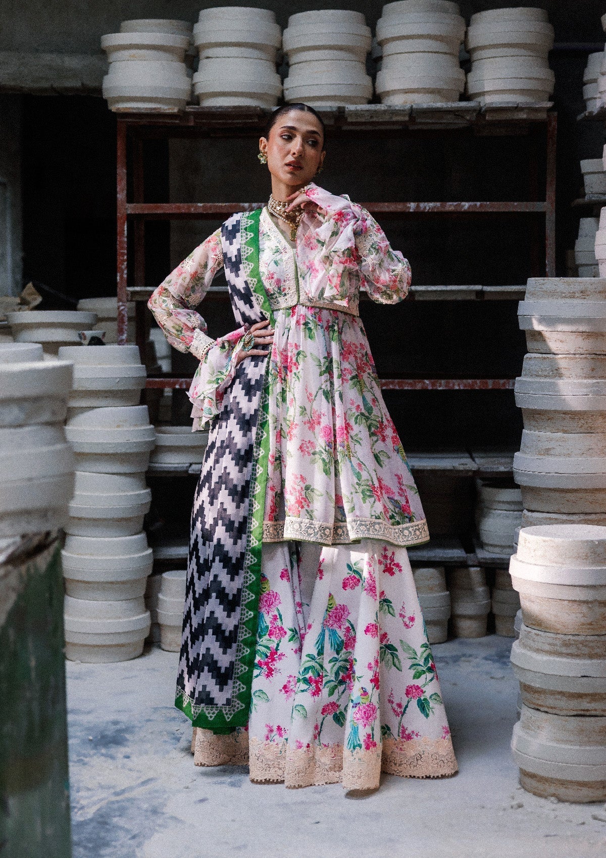 Aik Atelier | lady Aik 26 | Lady Aik - Look B2610 by Aik Atelier - Designer Dress  - Type : Ladies Clothes - Available at Libayah - 100% Original 
