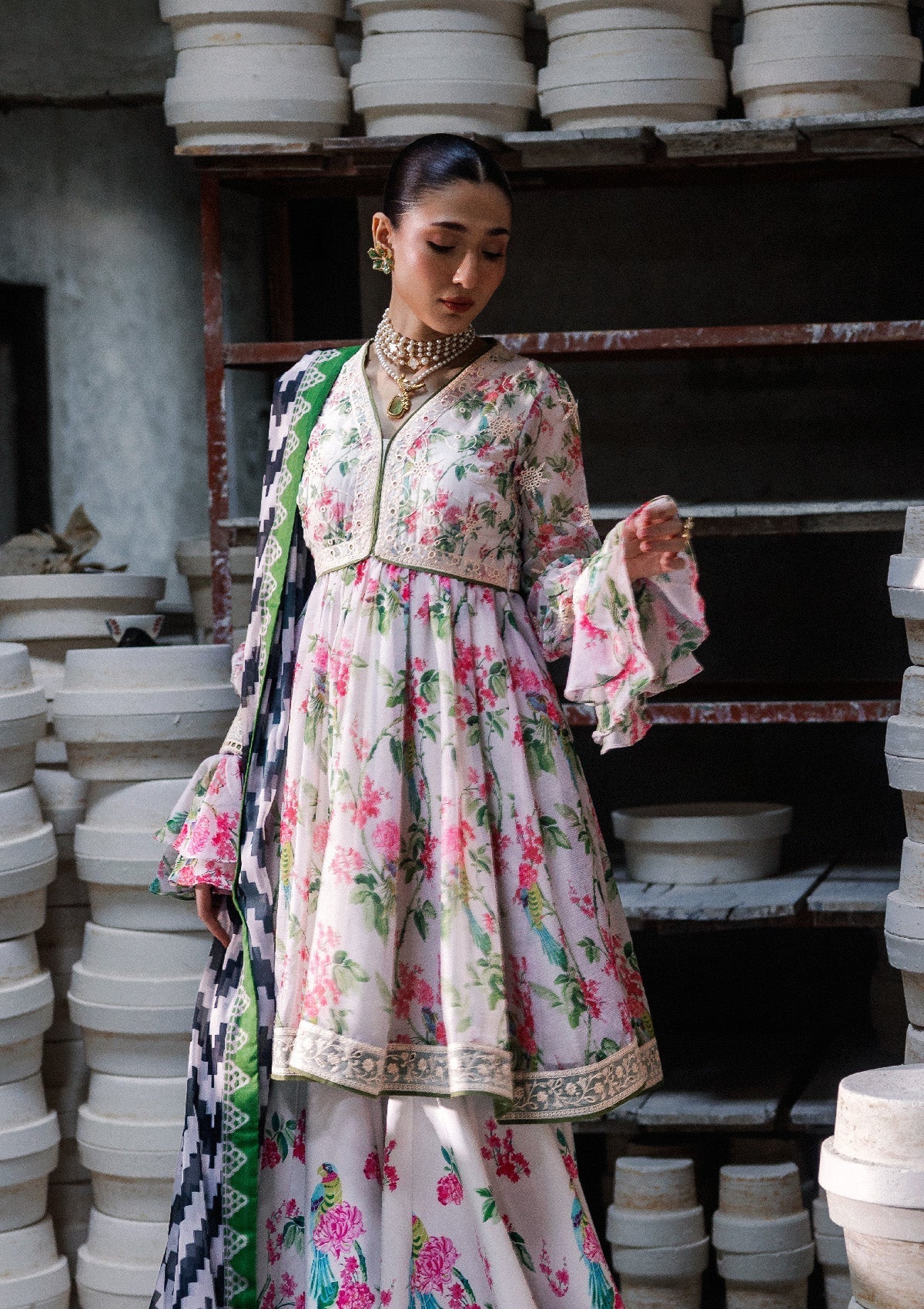 Aik Atelier | lady Aik 26 | Lady Aik - Look B2610 by Aik Atelier - Designer Dress  - Type : Ladies Clothes - Available at Libayah - 100% Original 