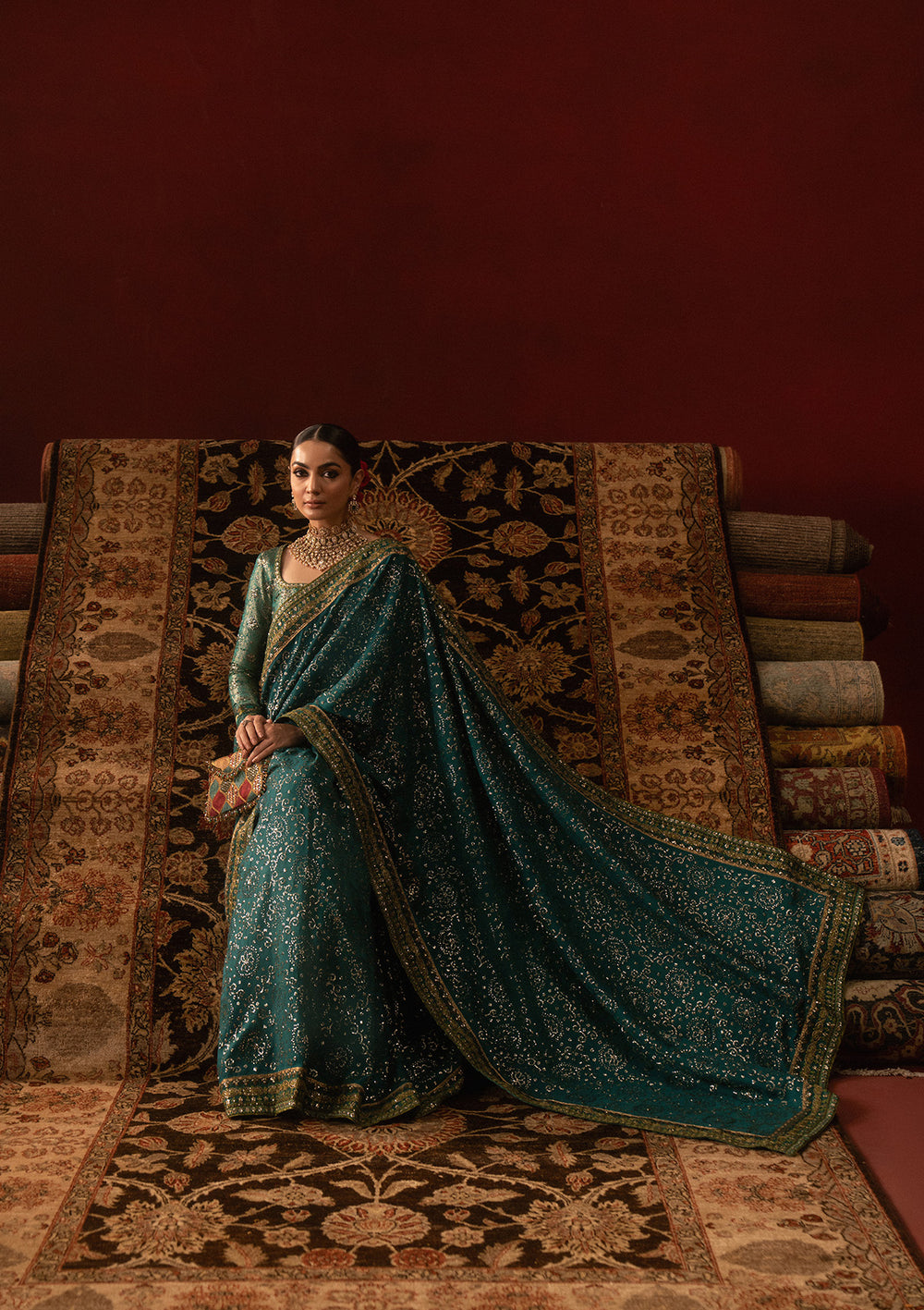 Aik Atelier | Sari Edit 25 | LOOK 03 by Aik Atelier - Designer Dress  - Type : Ladies Clothes - Available at Libayah - 100% Original 