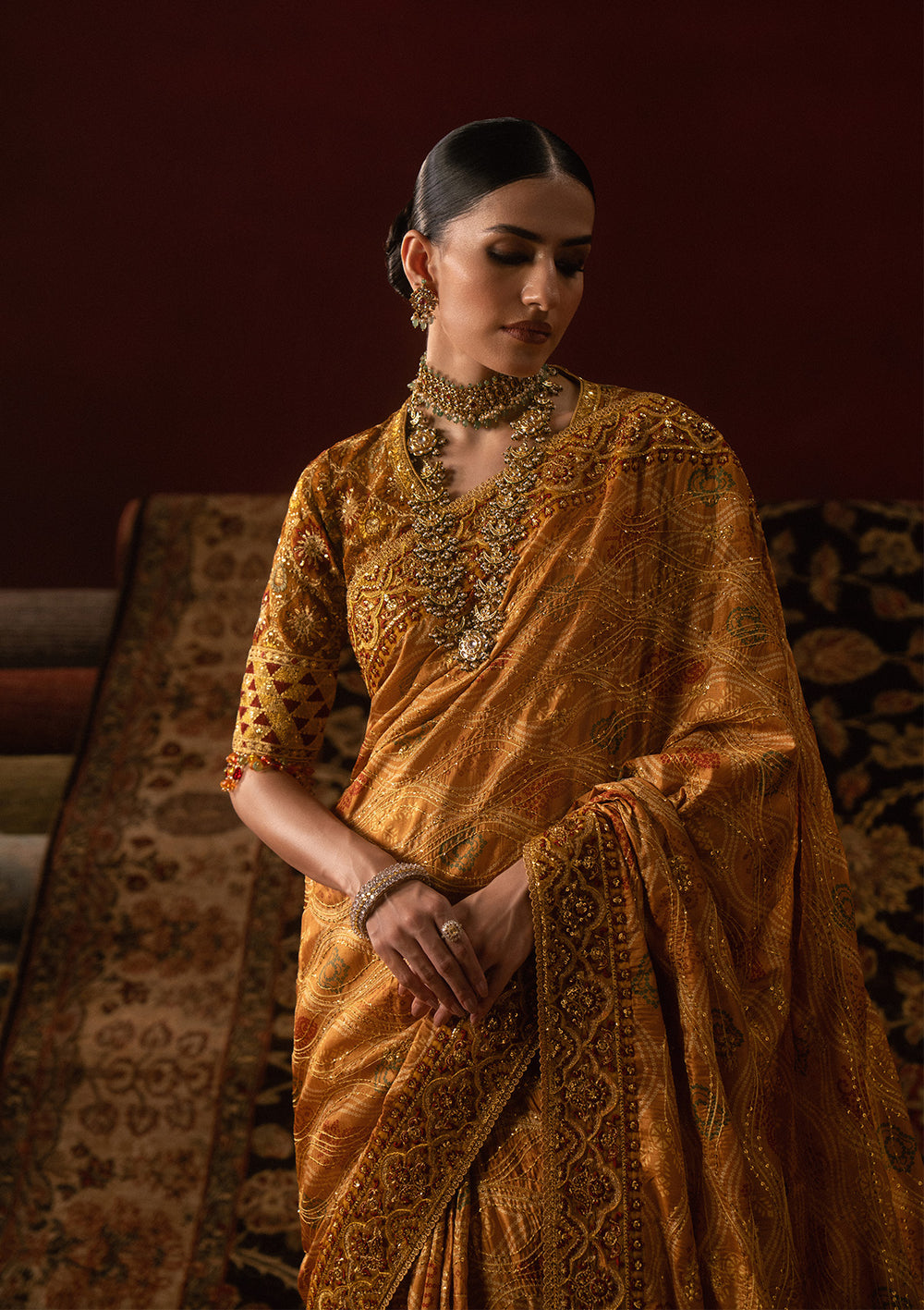 Aik Atelier | Sari Edit 25 | LOOK 04 by Aik Atelier - Designer Dress  - Type : Ladies Clothes - Available at Libayah - 100% Original 
