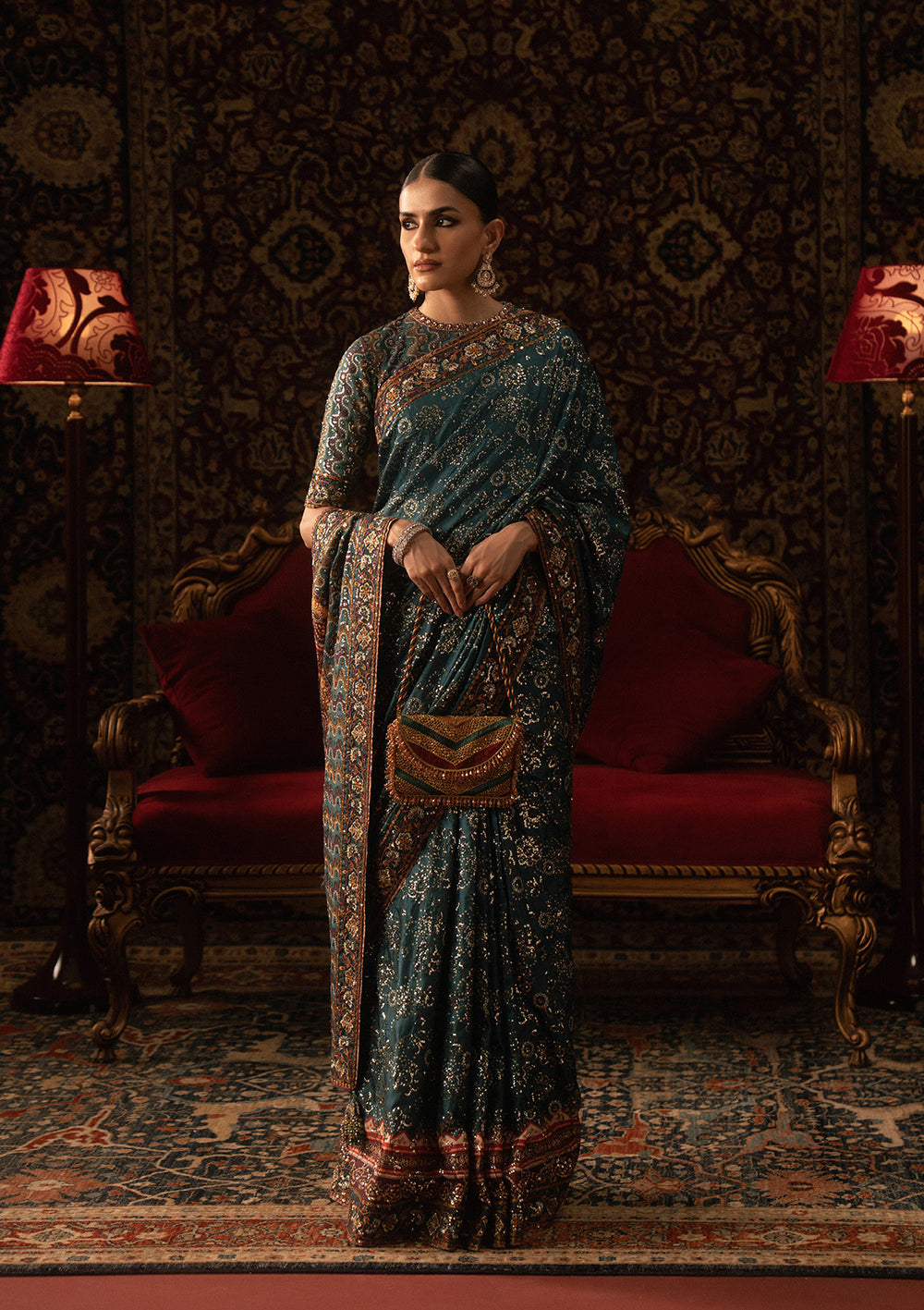 Aik Atelier | Sari Edit 25 | LOOK 05 by Aik Atelier - Designer Dress  - Type : Ladies Clothes - Available at Libayah - 100% Original 