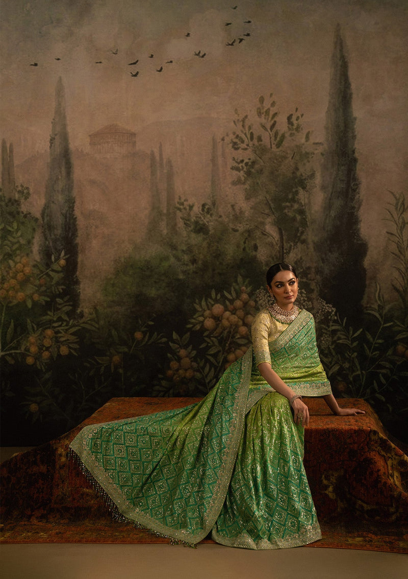 Aik Atelier | Sari Edit 25 | LOOK 07 by Aik Atelier - Designer Dress  - Type : Ladies Clothes - Available at Libayah - 100% Original 