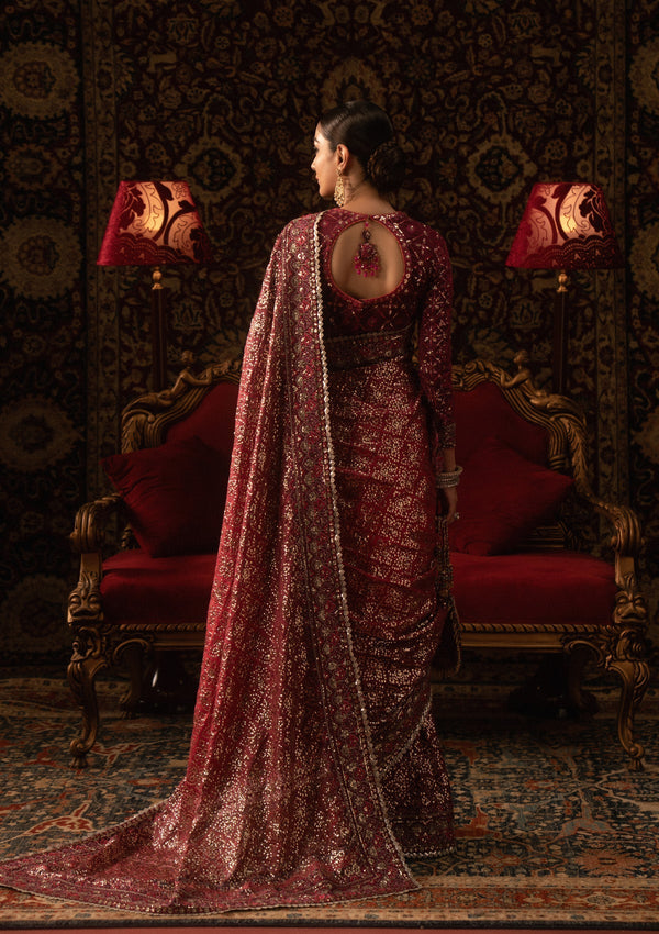 Aik Atelier | Sari Edit 25 | LOOK 08 by Aik Atelier - Designer Dress  - Type : Ladies Clothes - Available at Libayah - 100% Original 