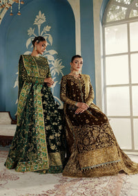 LOOK 01 – authentic Pakistani formal dress from the Aik Atelier Udaipur Velvet 25 collection for women in the UK.