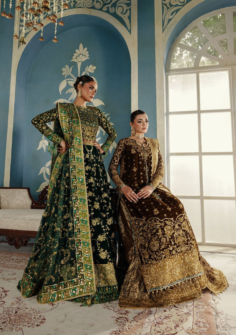 LOOK 02 – authentic Pakistani formal dress from the Aik Atelier Udaipur Velvet 25 collection for women in the UK.